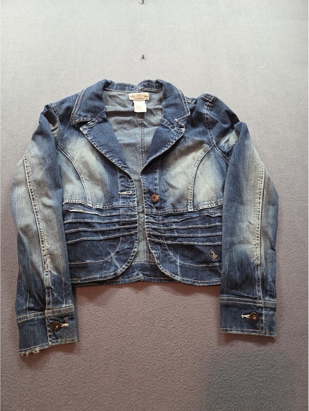 women's vintage Y2K-era Baby Phat denim blazer jacket size M